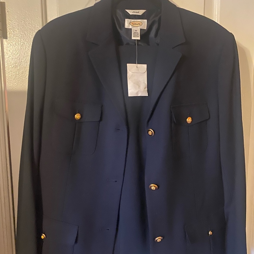 New w/tags Navy Talbots 3pc Suit